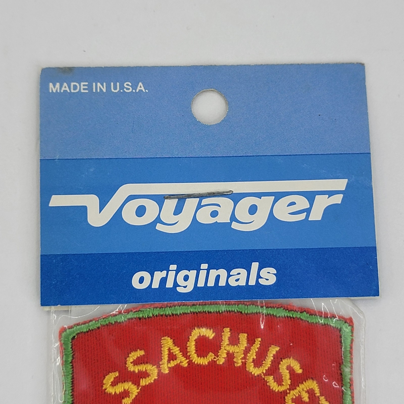1980s Massachusetts patch Voyager originals Pilgrim Hat Arrow MA