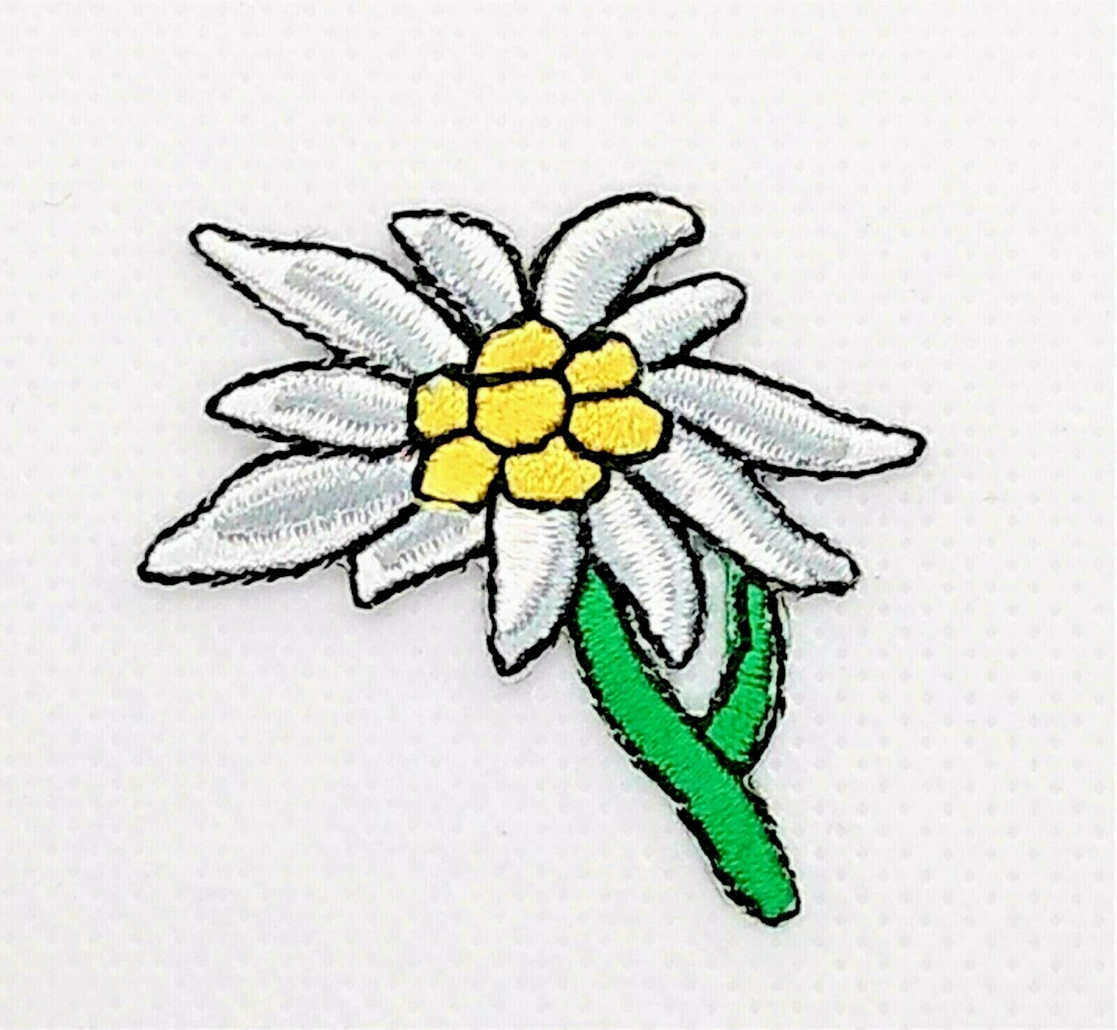 Lot of 10 EDELWEISS FLOWER Appliques AUSTRIA GERMANY SWITZERLAND Embroidered