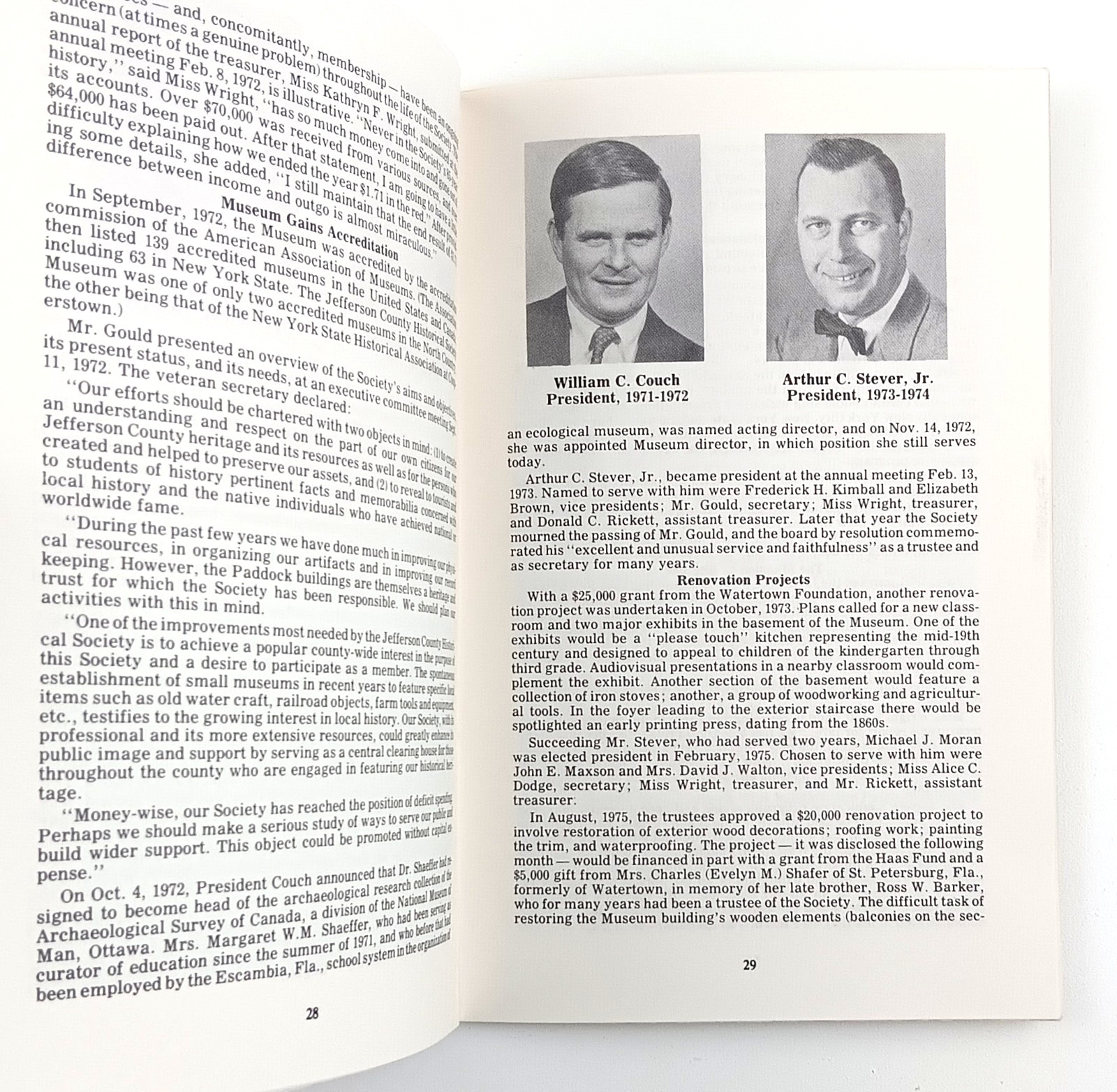 1986 Watertown New York Jefferson County Historical Society Bulletin VTG Booklet