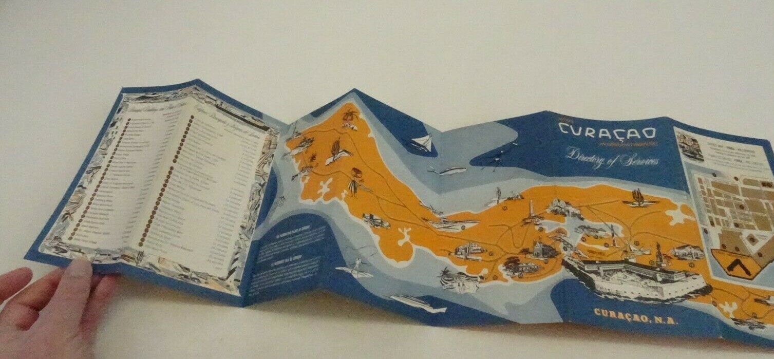 Hotel Curacao N.A. Carribean Tourist Guide Brochure Vintage Travel Netherlands