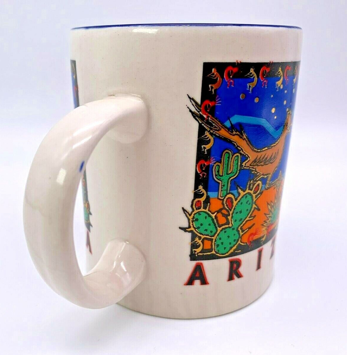 Arizona Vintage Coffee Cup with Roadrunners Cactus Desert Unbranded