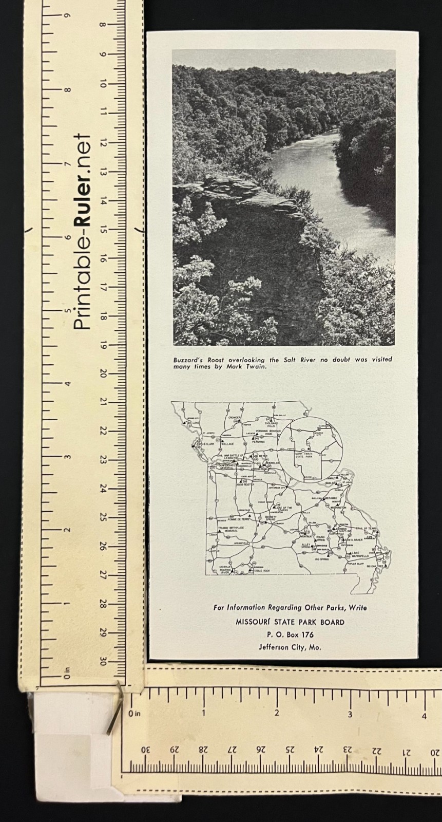 1970s Jefferson MO Mark Twain Shrine Birthplace State Park Vintage Brochure