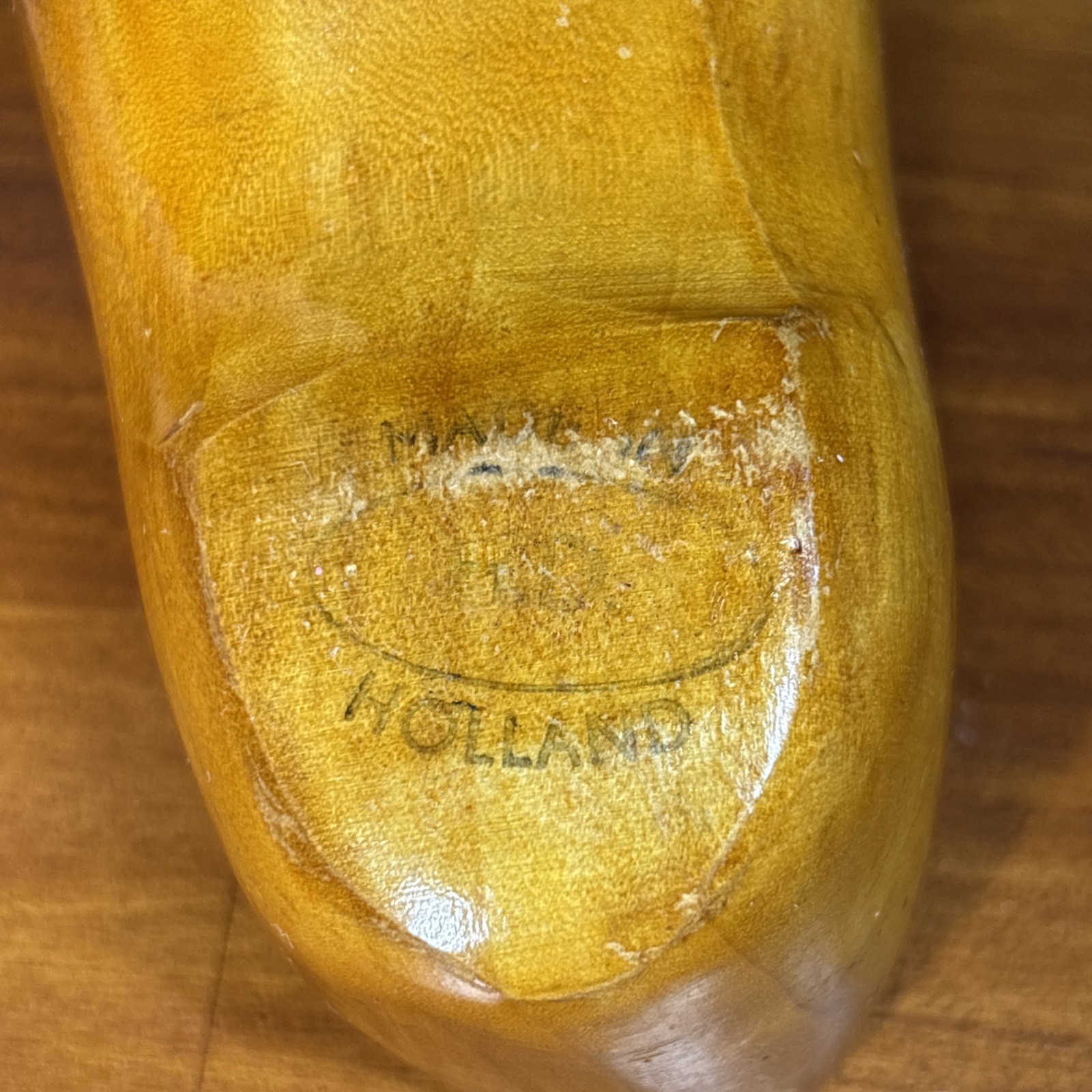 Vtg Hand Made Souvenir 5.5” Clogs Made In Holland