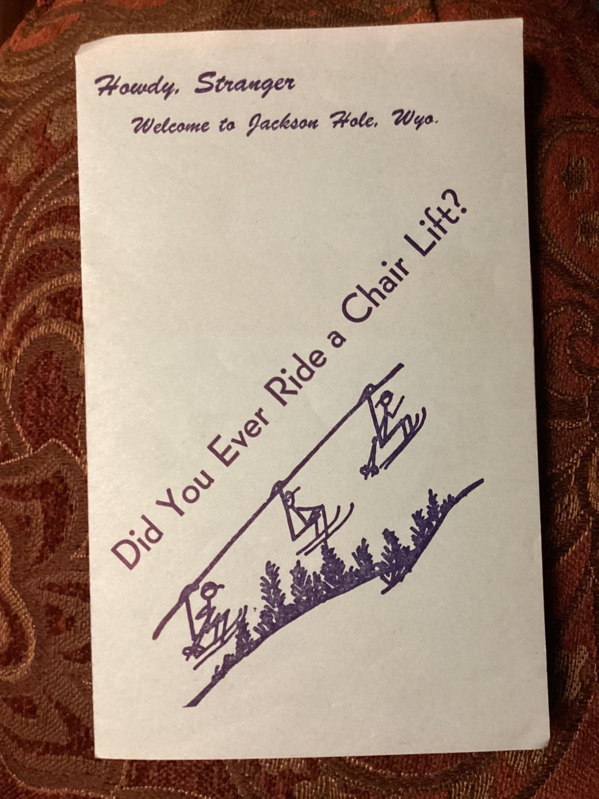 Vtg Brochure Ski Area JACKSON HOLE-TETON VILLAGE WY 1979-1980 Skiing Advertising