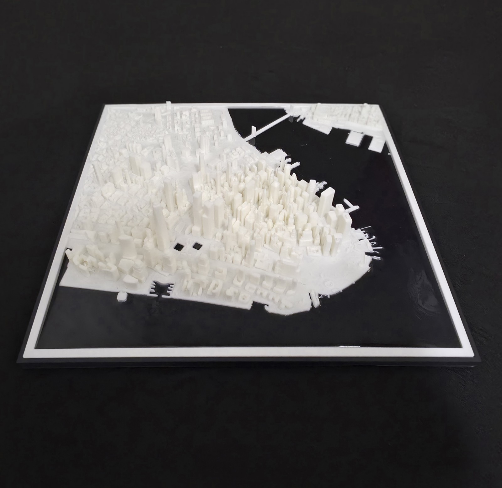 3d Printed New York City Model Map 13″ By 13″ Model