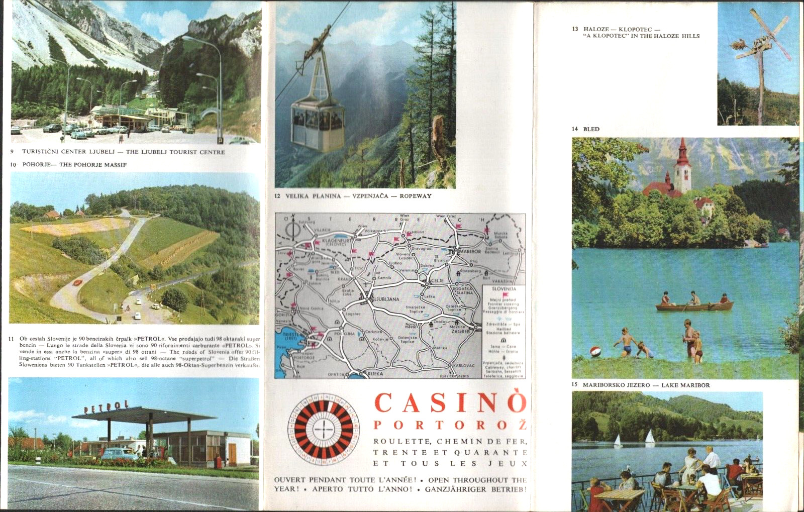 1960s SLOVENIJA, YUGOSLAVIA vintage tourism brochure NOW SLOVENIA Historic City