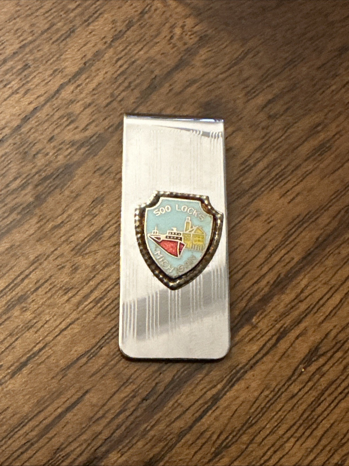 Vintage SOO LOCKS Sault Ste. Marie Michigan – Money Clip – Maritime – RARE!