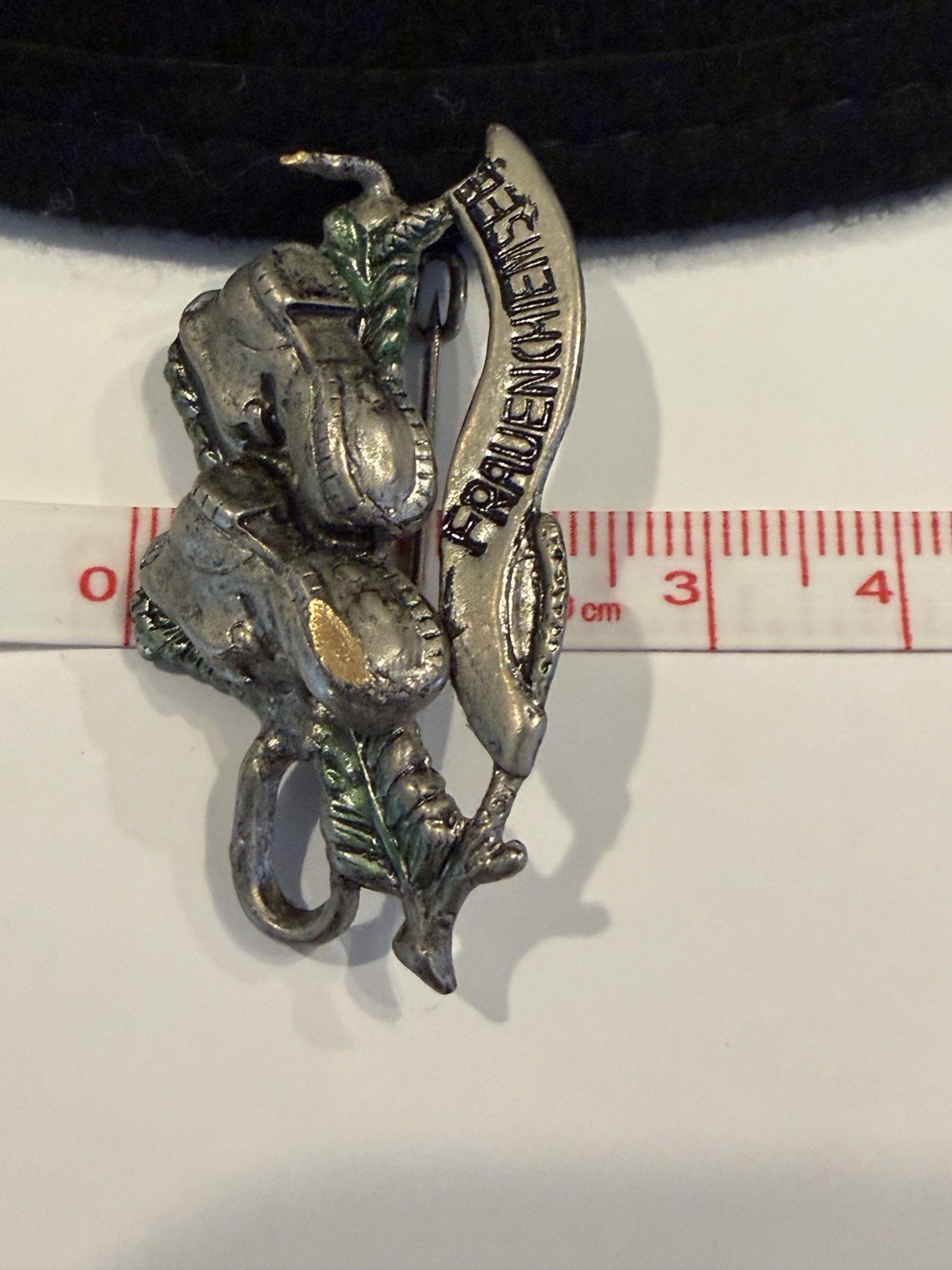 Vintage Frauenchiemsee Germany Hat Pin – Alpine Hiking Boots Souvenir Badge