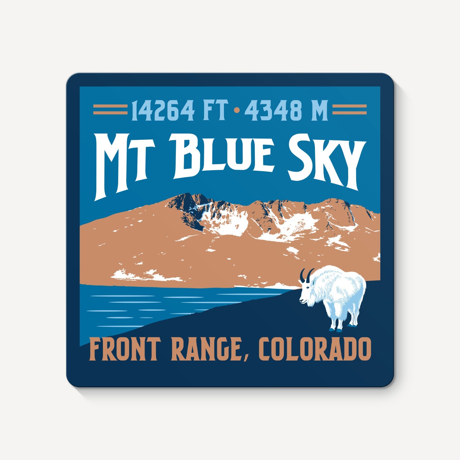 Mt Blue Sky Colorado 14er Sticker