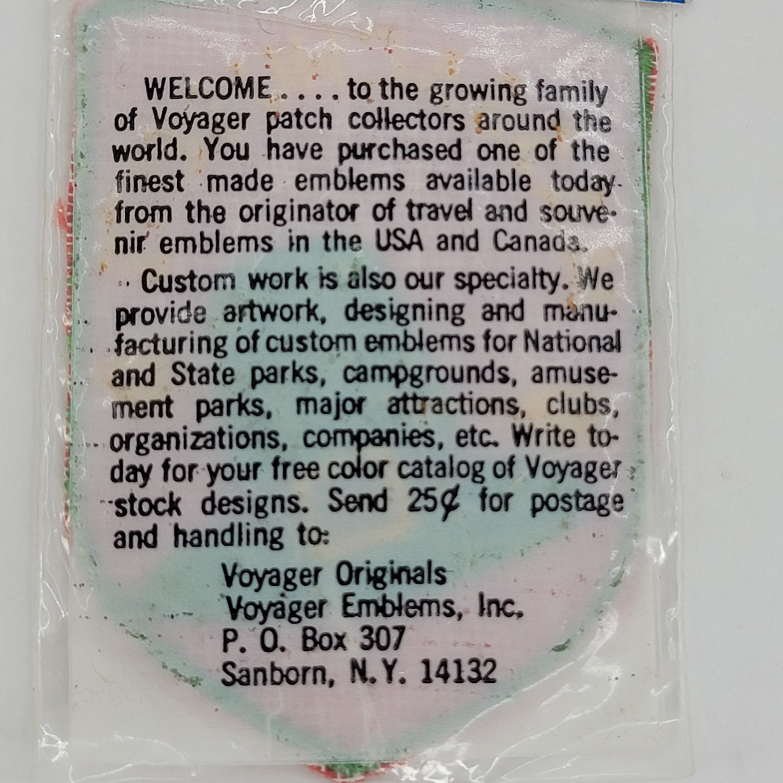 1980s Massachusetts patch Voyager originals Pilgrim Hat Arrow MA