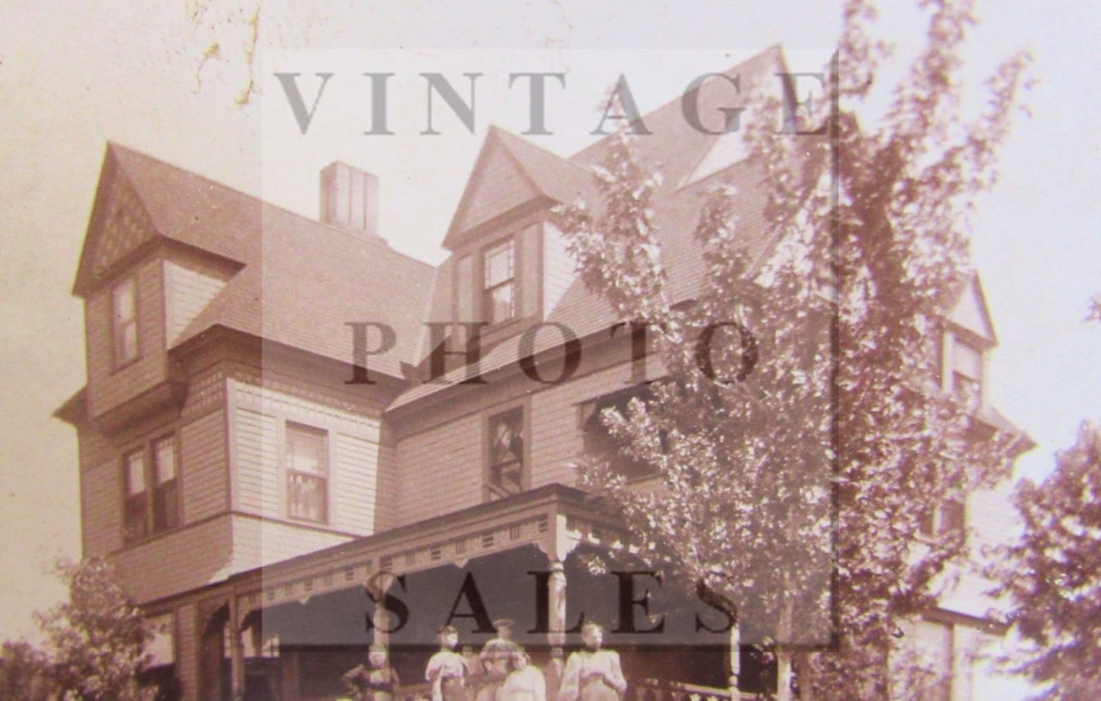 1800’s 750 E Kiowa Boarding House Colorado Springs Cabinet Card Photo Photograph