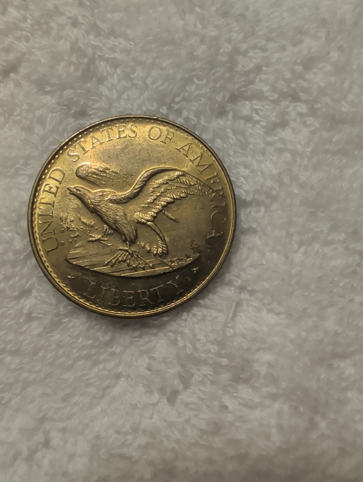 United States Of America Liberty Great Seal Of CA Eureka Pre-owned Brass Collect