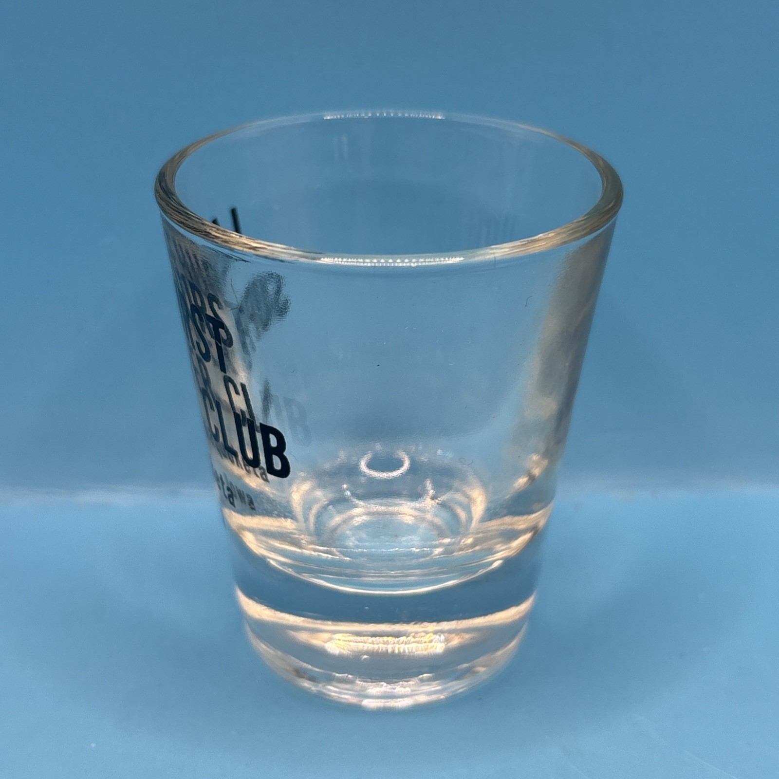 VTG Lakehurst Supper Club, Maquoketa, Iowa Clear 2.25″ Tall Shot Glass