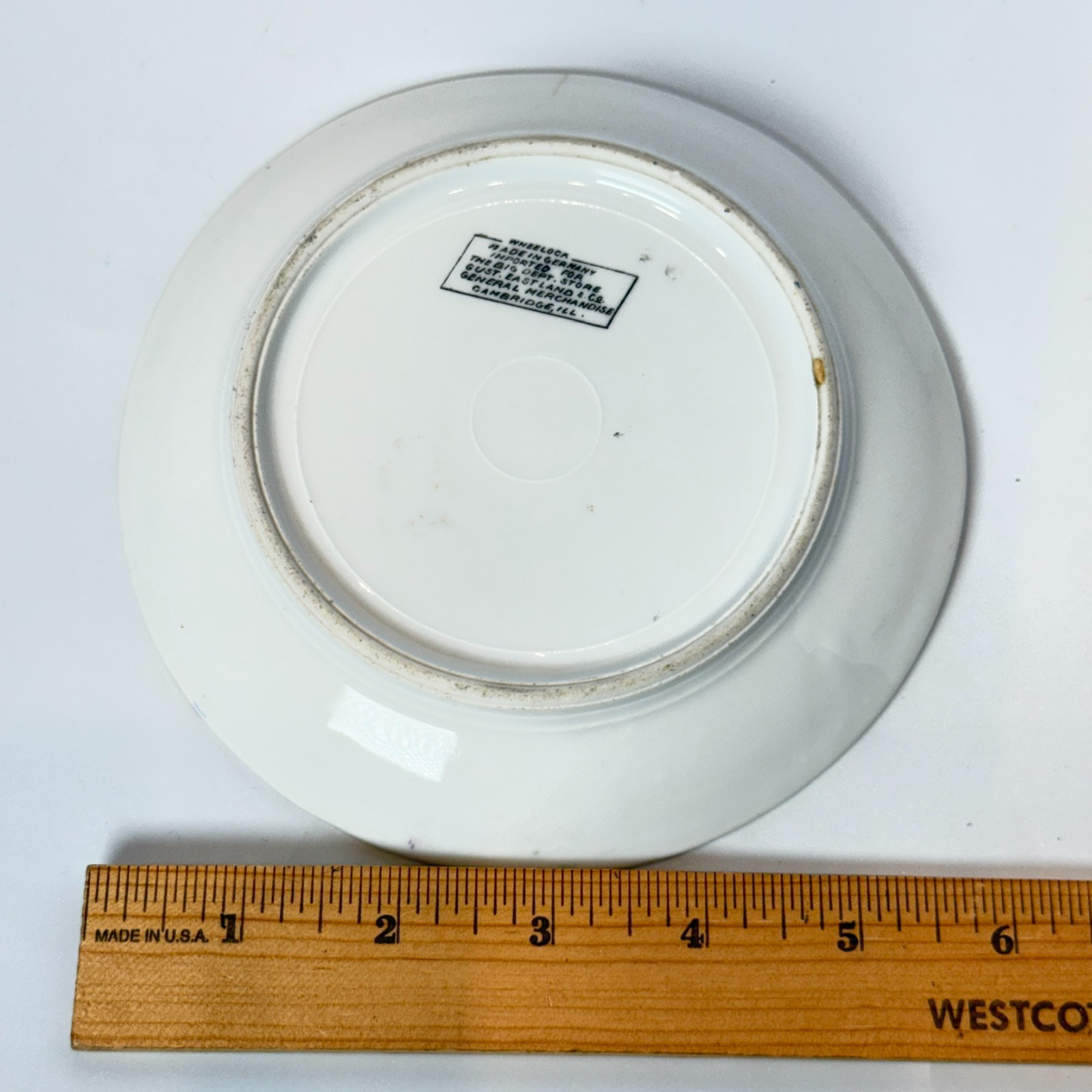 CAMBRIDGE House IL ILLINOIS Antique Souvenir China TRINKET DISH PLATE