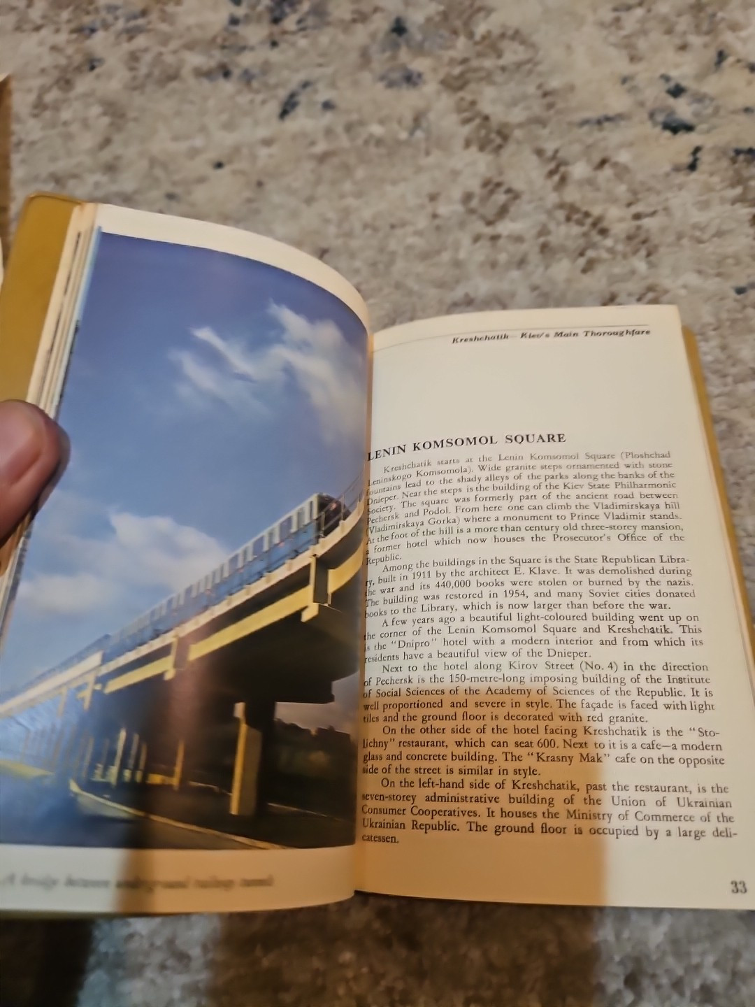 Kiev Ukraine Travel Guide Vintage National Press Agency Publishing With Map