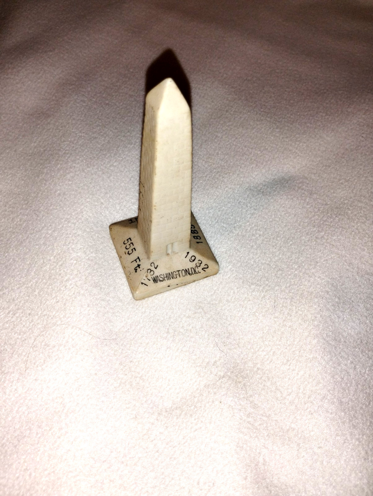 VINTAGE 1932 BISQUE GEORGE WASHINGTON MONUMENT STATUE LIMITED RELEASE RARE DC
