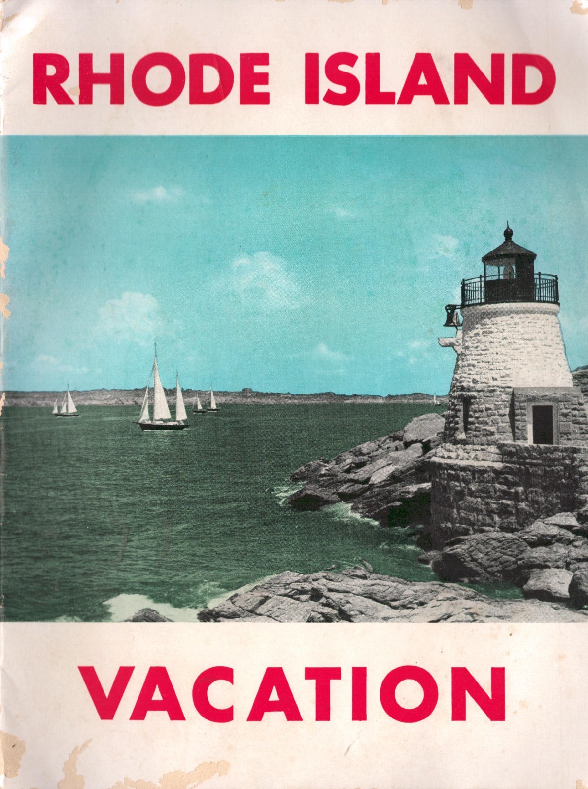 1951 Rhode Island Vacation Brochure Newport Narragansett Block Island Map