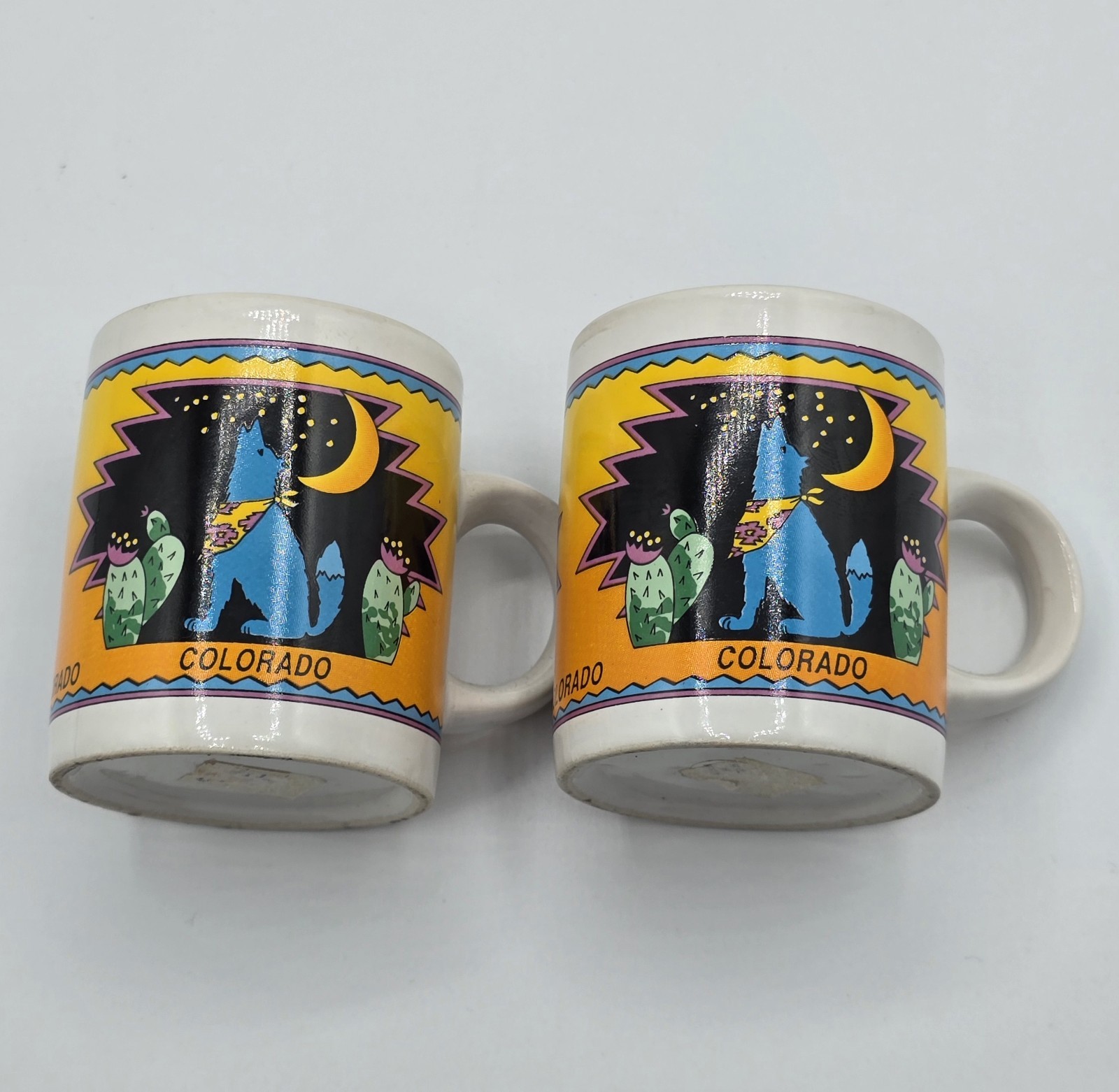 Vtg Mini Colorado Souvenir Cappuccino Cup 2.5″ Mug Ceramic