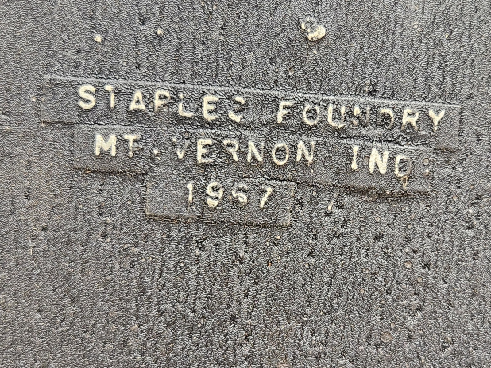 1967 Trivet Jefferson National Expansion St. Louis Missouri Staples Foundry