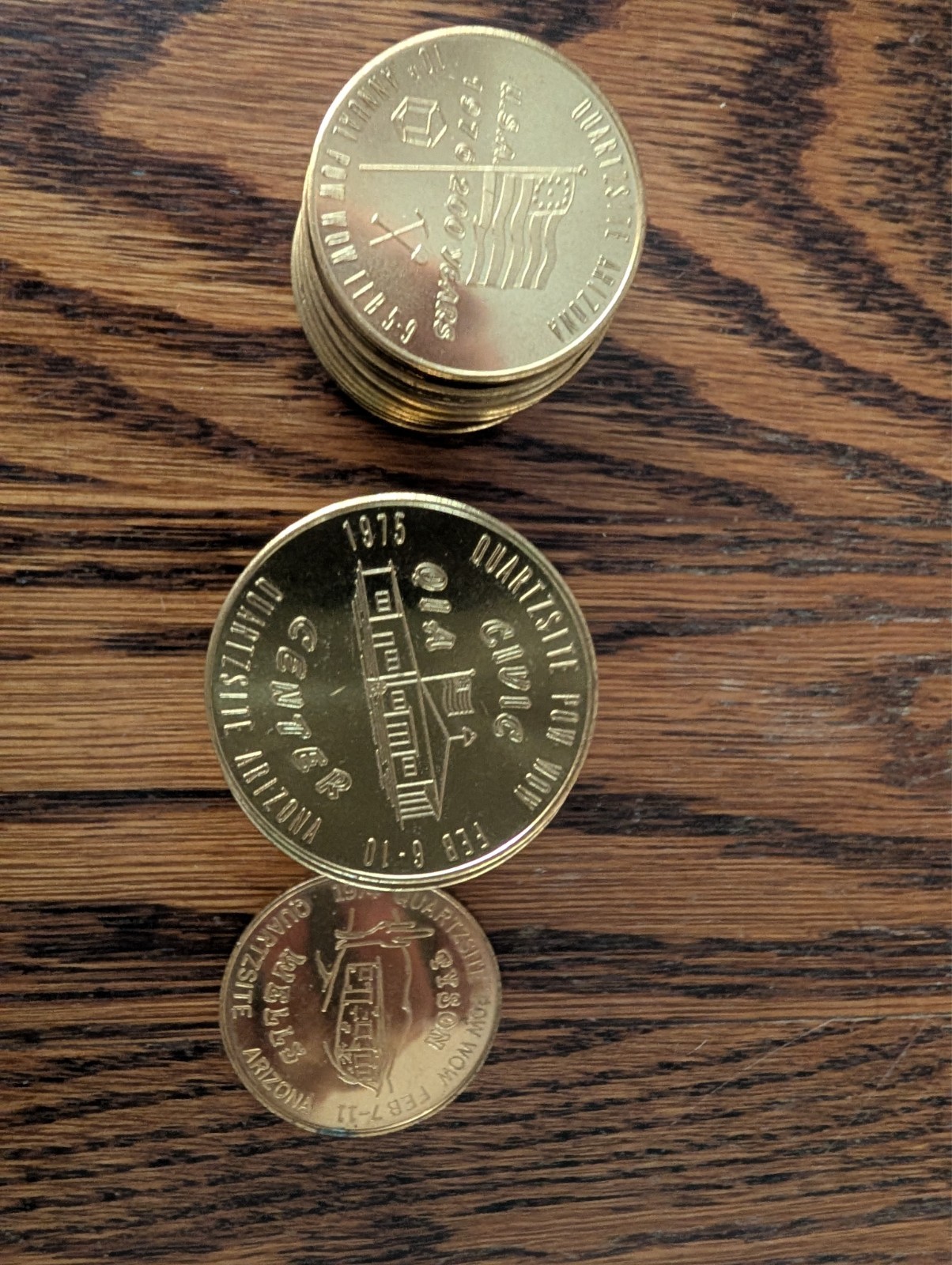 QUARTZITE ARIZONA POW WOW DOLLAR COINS