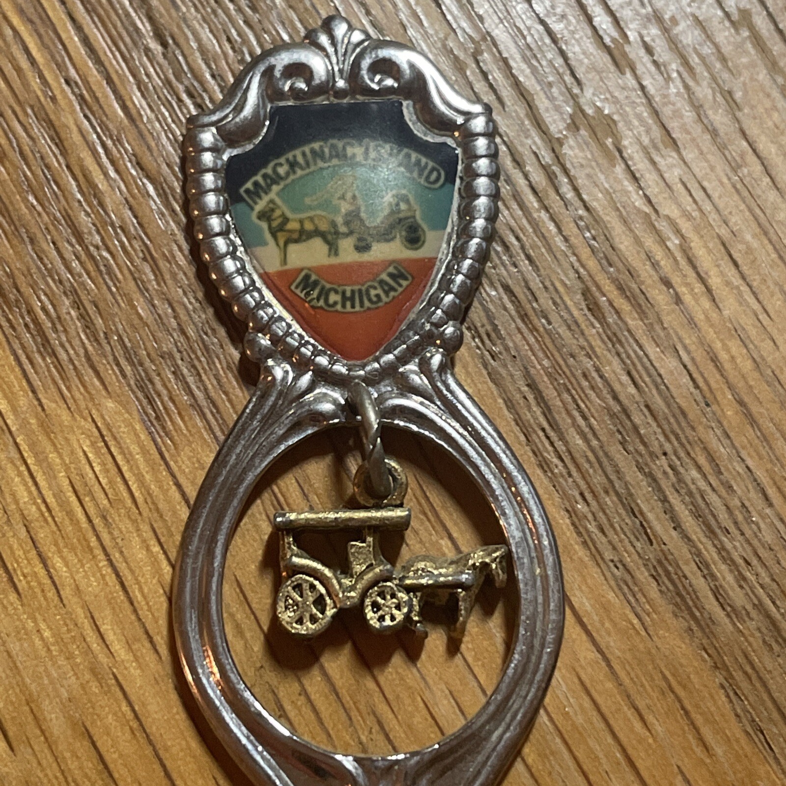 Vintage Souvenir Spoon US Collectible Mackinac Island Michigan 4.5” Unbranded