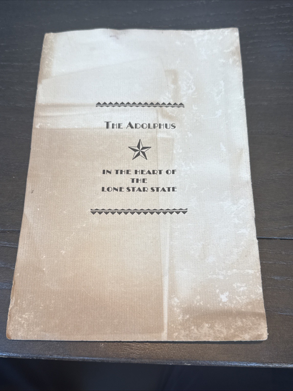 1910’s-‘20’s”Texas Under Six Flags” Brochure-The Adolphus Hotel Dallas Texas
