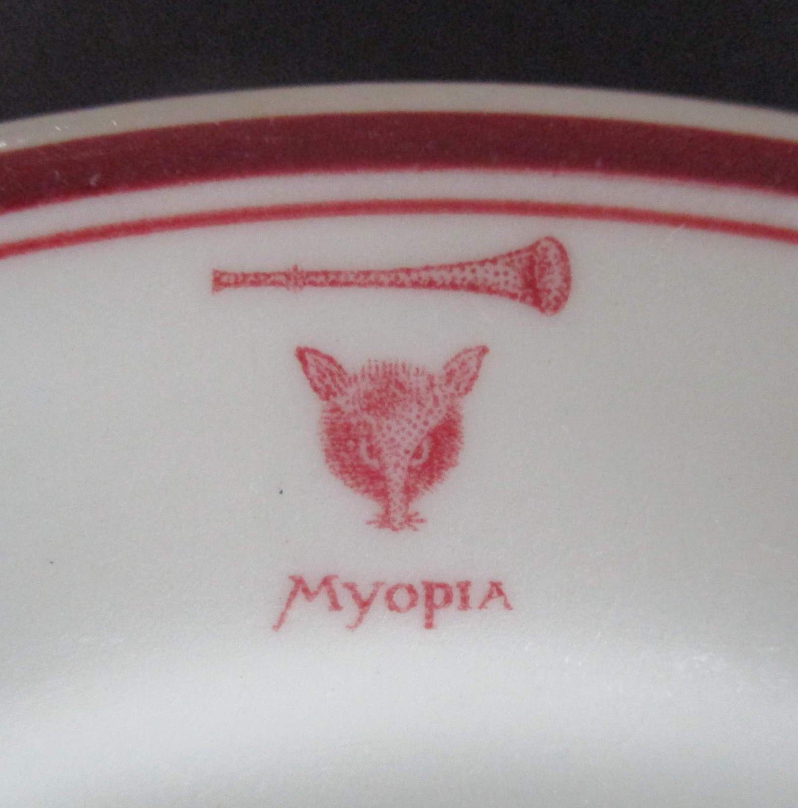 1951 Souvenir Jackson China Plate Myopia Hunt Club South Hamilton Massachusetts