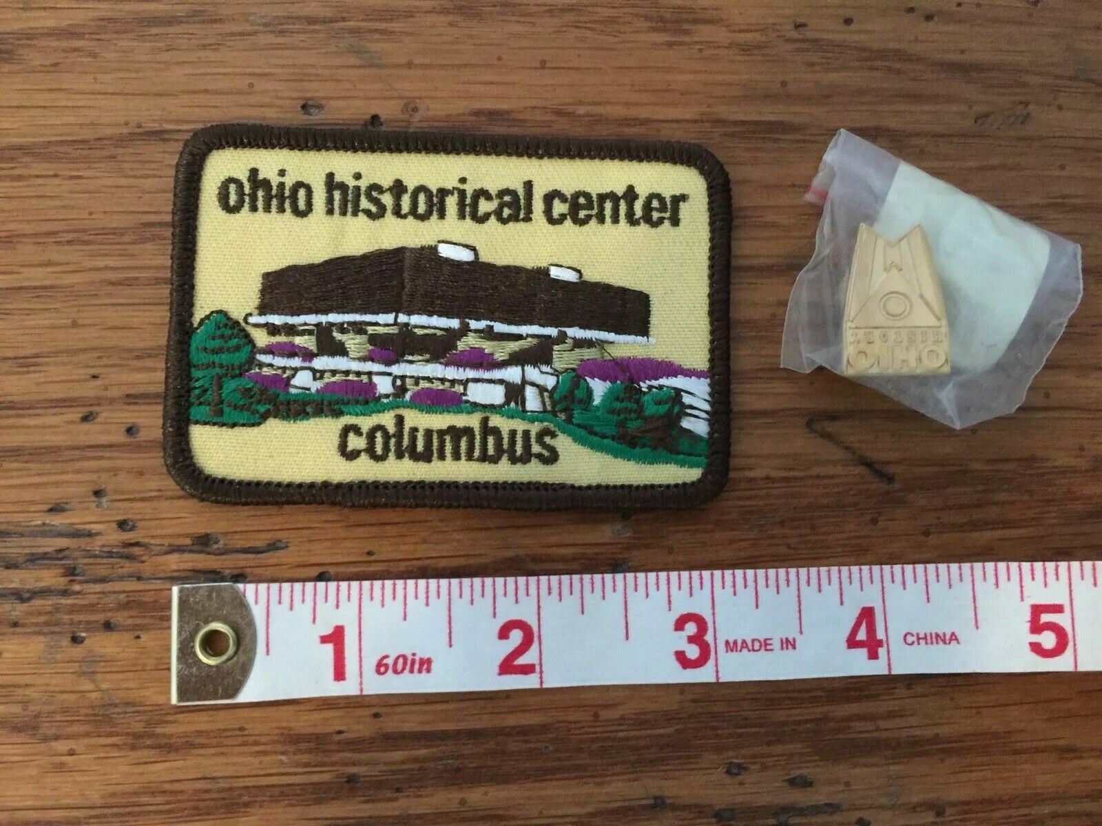 Ohio Historical Center Columbus State History Collectible Patch & Pin Lot