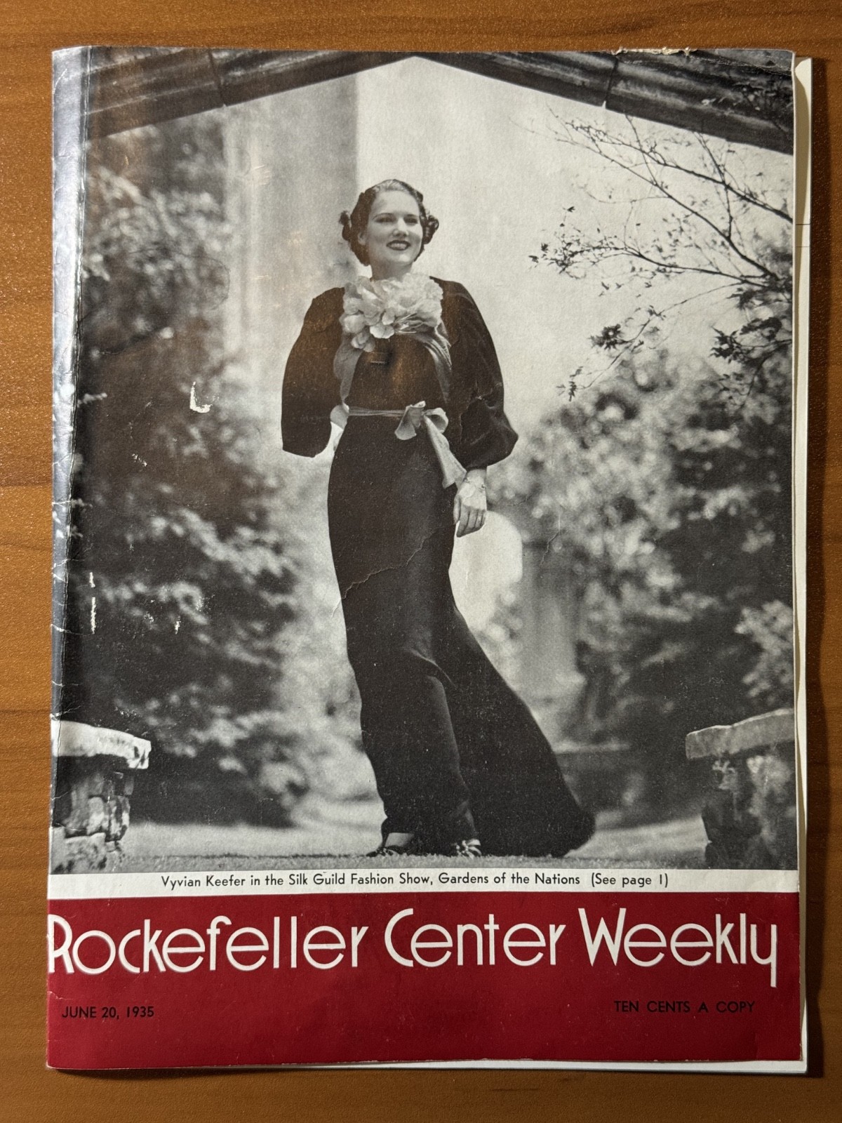 1935 Rockefeller Center Weekly + Guided Tour Ticket NBC Studio Tour NYC Ephemera