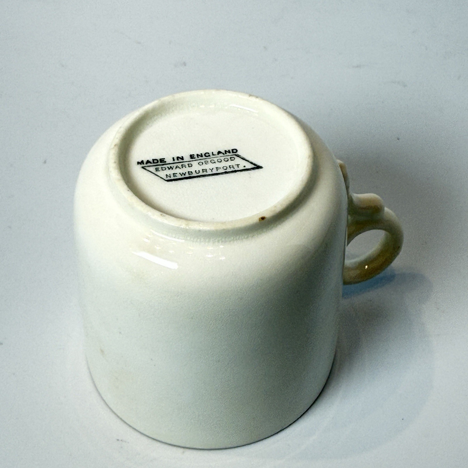 NEWBURYPORT MA Massachusetts Souvenir OLD CHAIN BRIDGE Porcelain TRINKET CUP