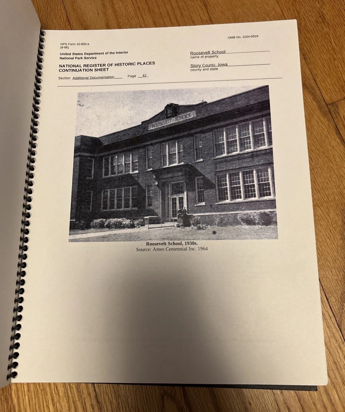 Theodore Roosevelt High School Des Moines Iowa National Historic Places Booklet