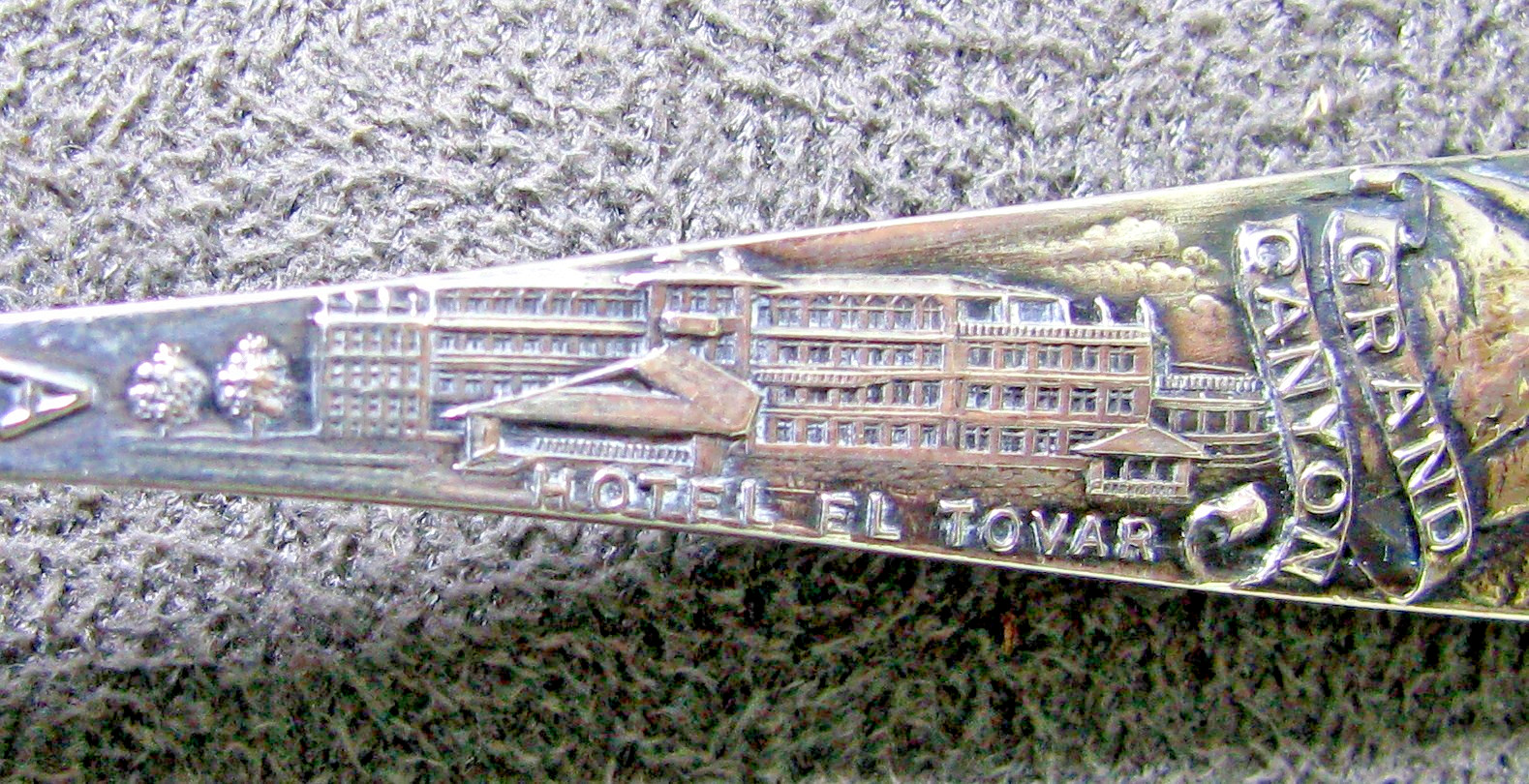 Sterling Silver Souvenir Coffee Spoon Grand Canyon Hotel Tovar Hopi House