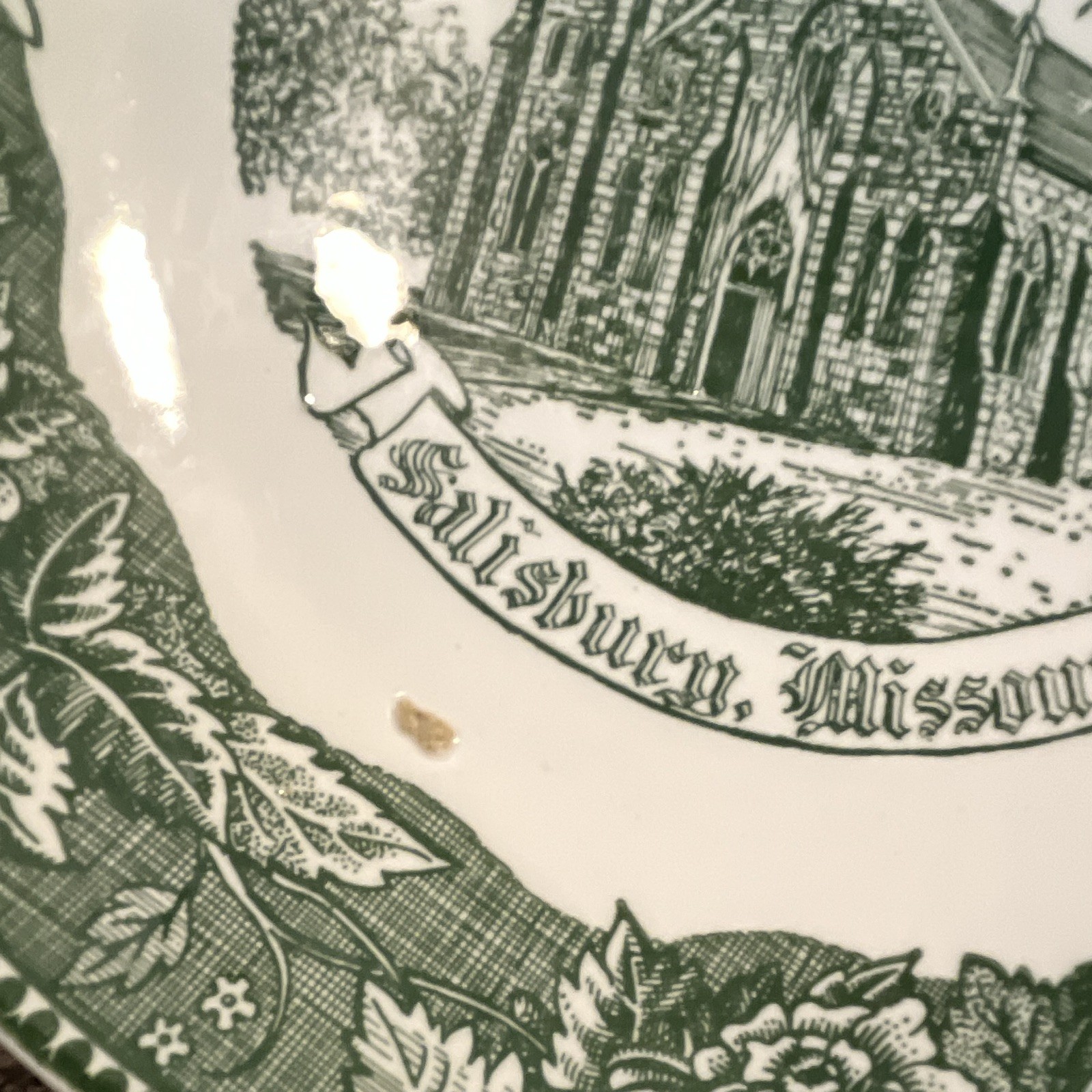 St. Joseph Catholic Church 1870 Decorative Plate, Salisbury, Missouri