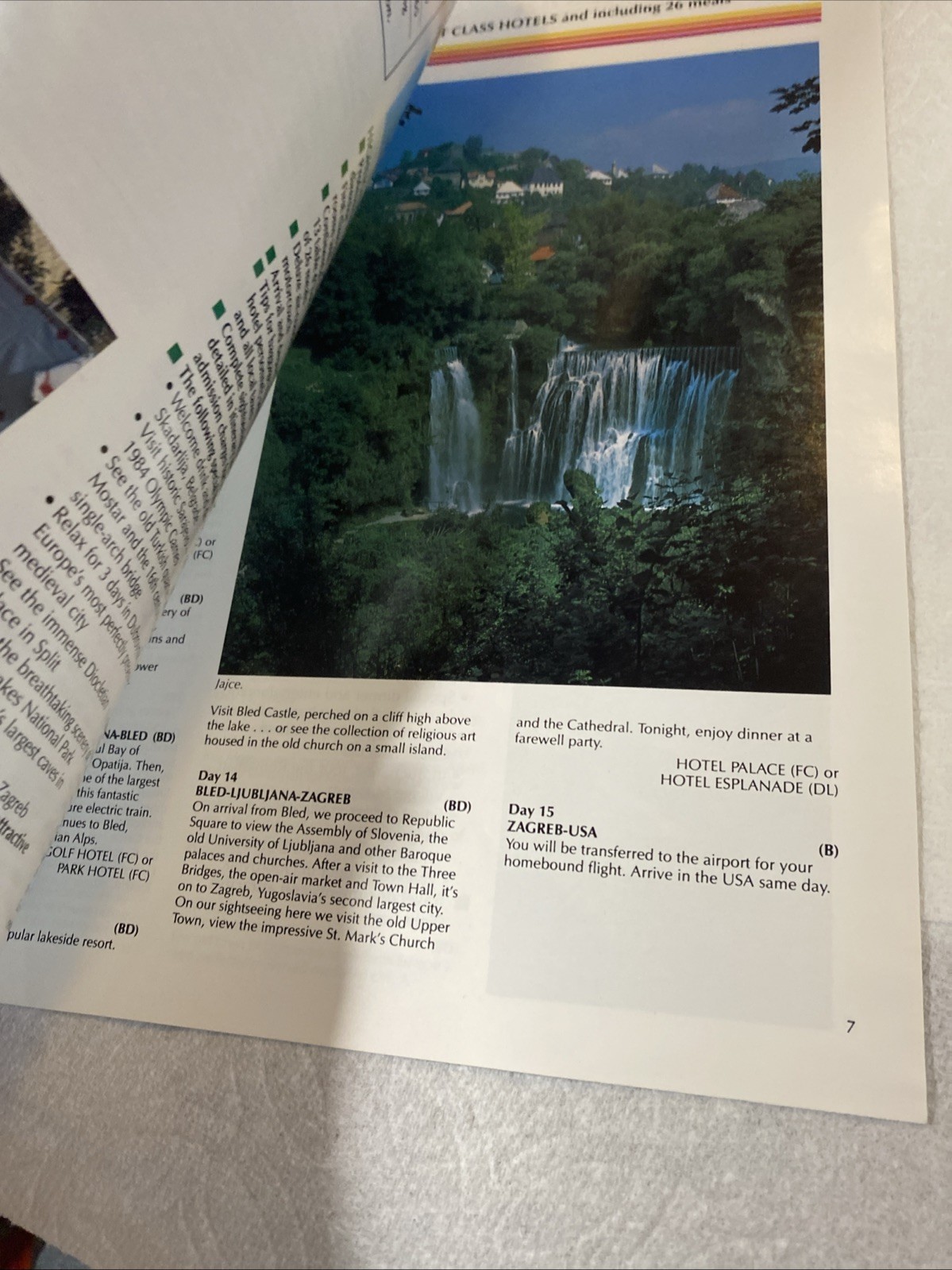 1989 Russia And EASTERN EUROPE TOURS ITINERARY TRAVEL BROCHURE By Lufthansa