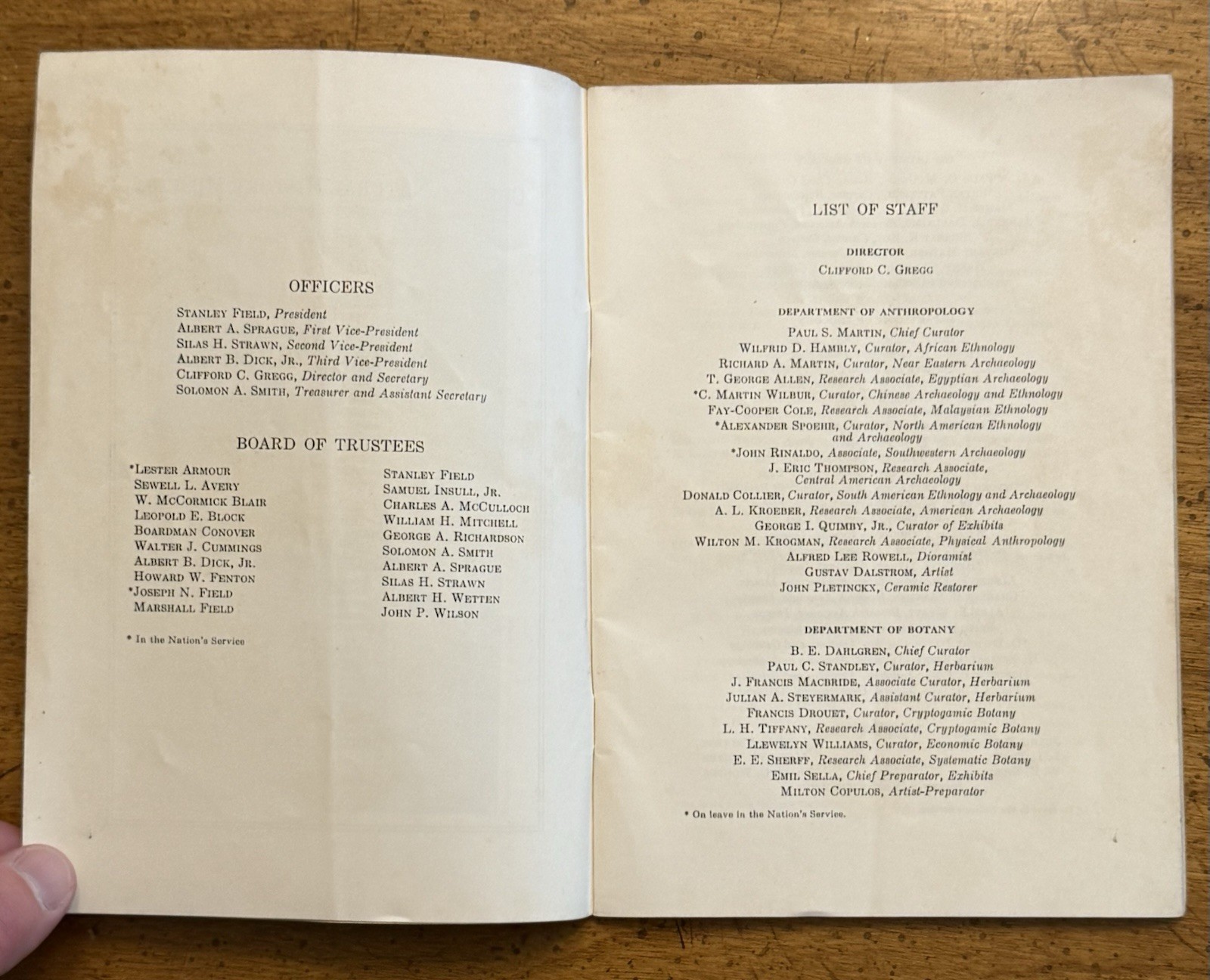 VINTAGE 1940s Chicago Natural History Museum General Guide