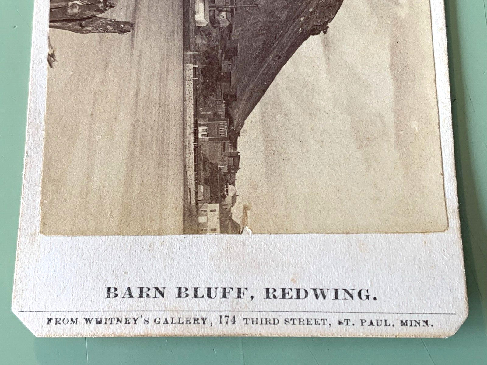 c. 1870’s CDV – Minnesota – Barn Bluff Redwing – Dakota Sacred – Whitney’s