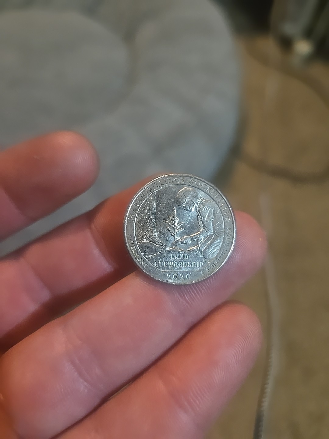 2020 Vermont $.25usd Qaurter Dollar Die Marks Error