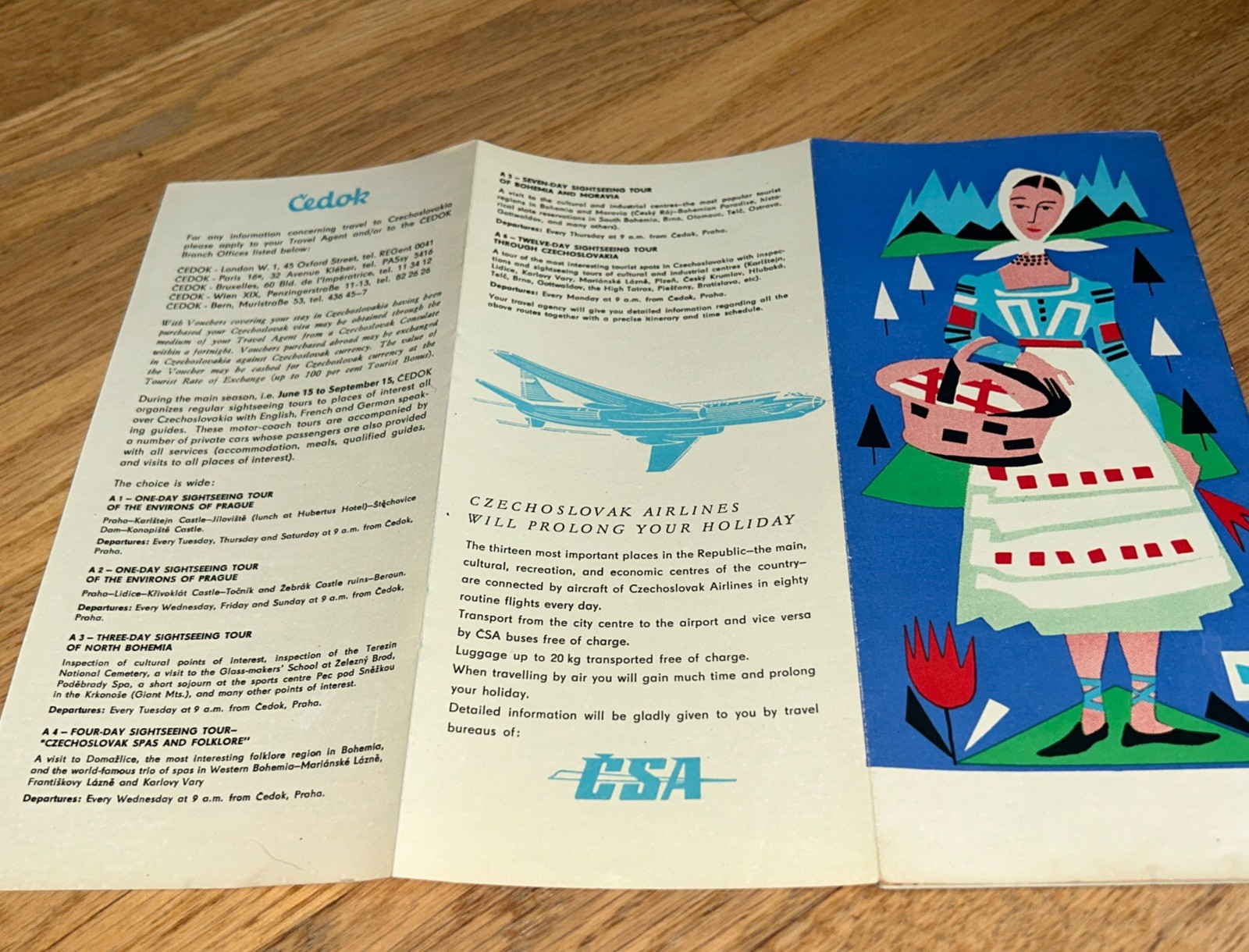 1960 CZECHOSLOVAKIA NORTHERN SLOVAKIA Brochure / Map