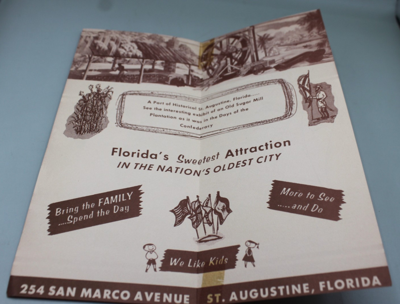Old Sugar Mill ST Augustine Florida Travel Brochure