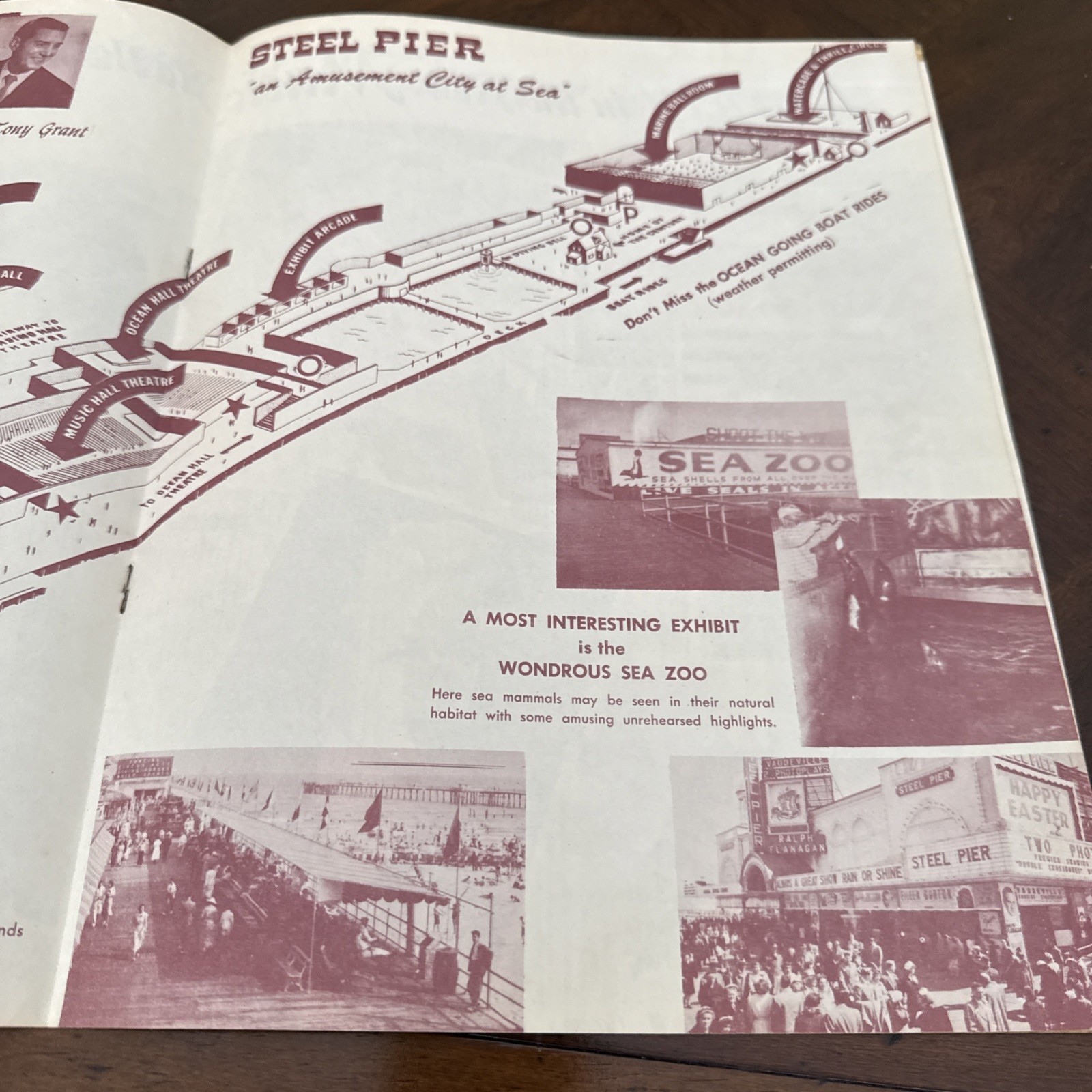 Vintage 1953 Steel Pier Atlantic City New Jersey Souvenir Program Guide Book