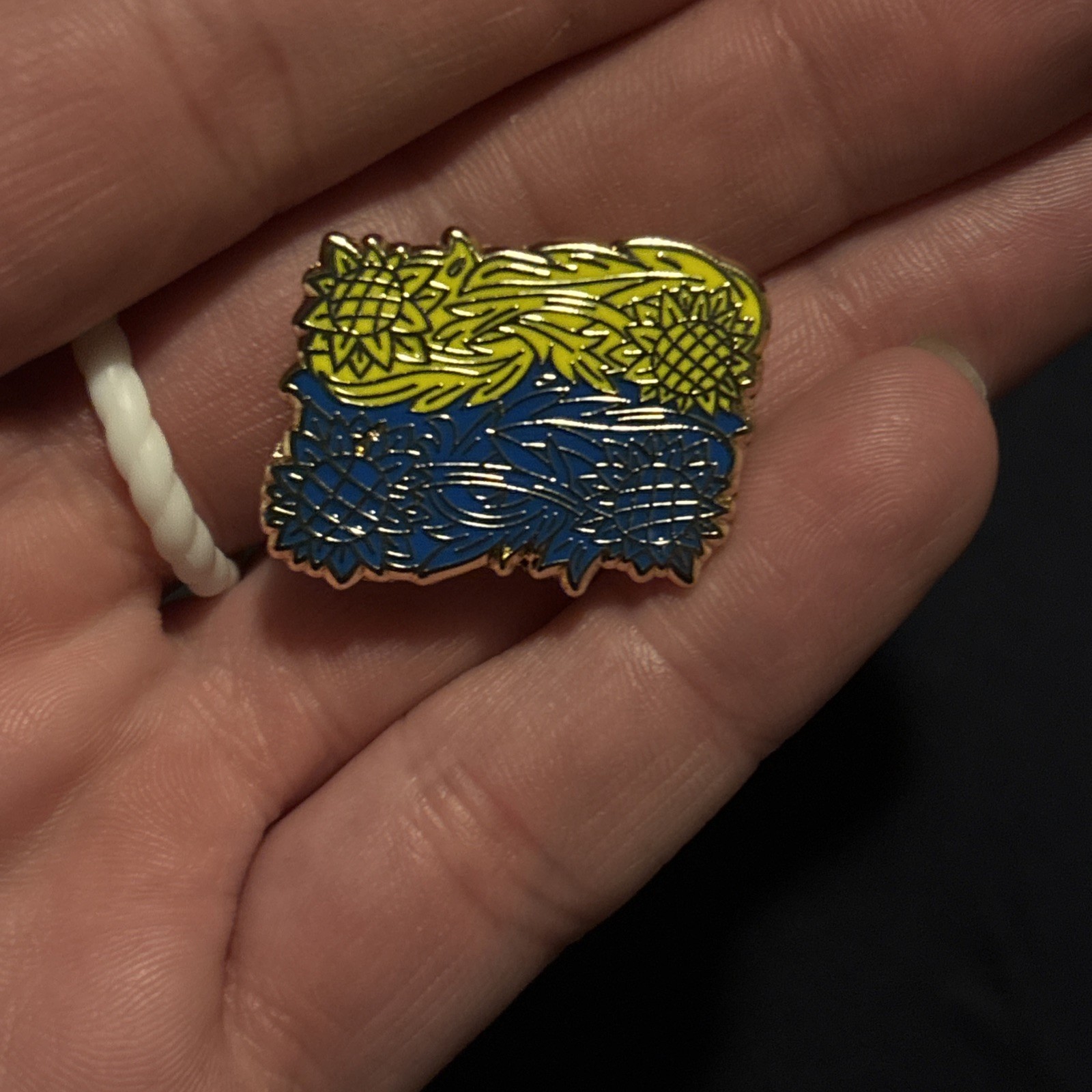 Ukraine Flag Pin Sunflower VikaVita x Dissent Pins