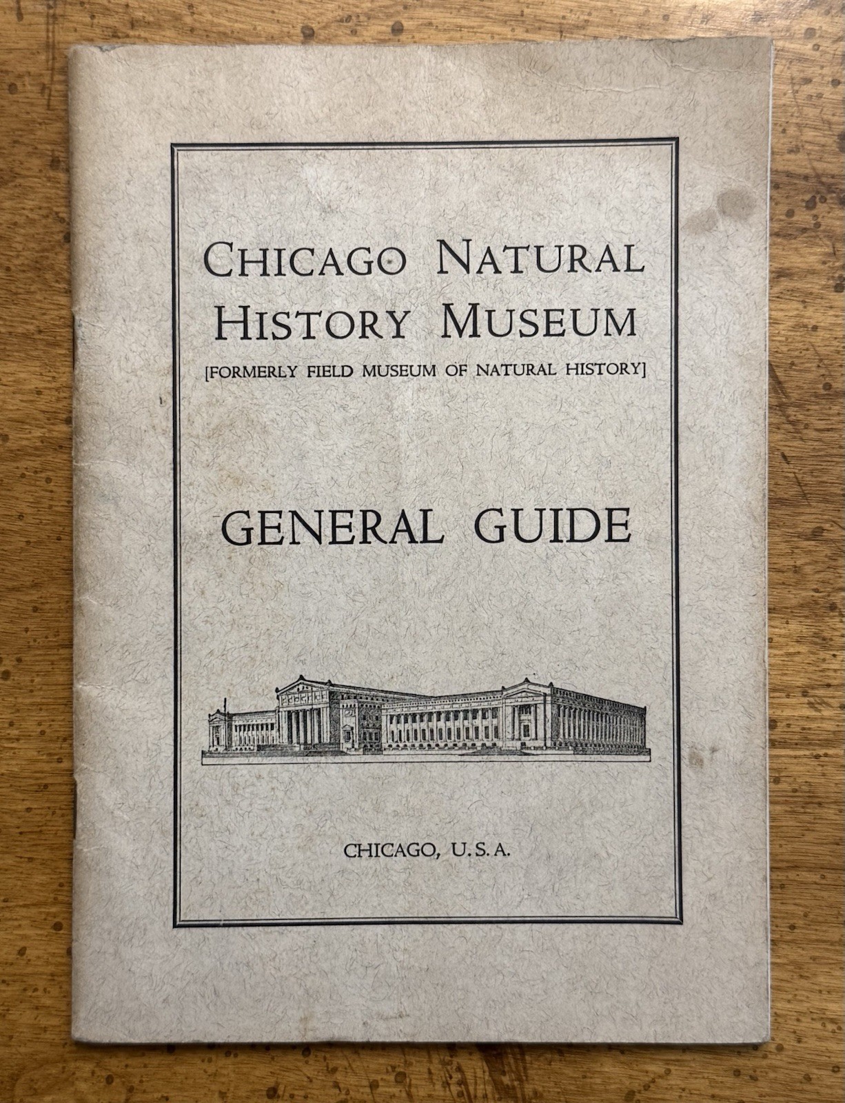 VINTAGE 1940s Chicago Natural History Museum General Guide