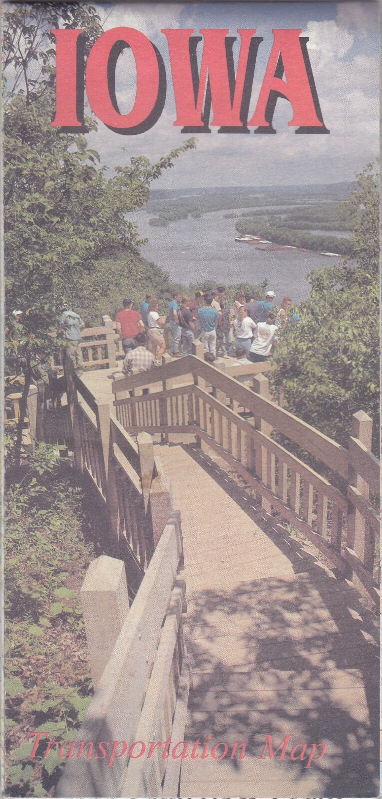 1995 Official State Issue Road Map Of Iowa
