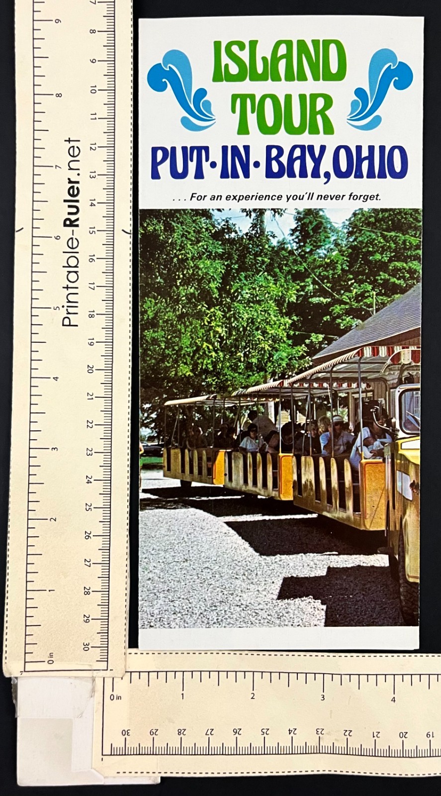 1970s Put In Bay Ohio Island Tours Train Rides Vintage Tourist Travel Brochure