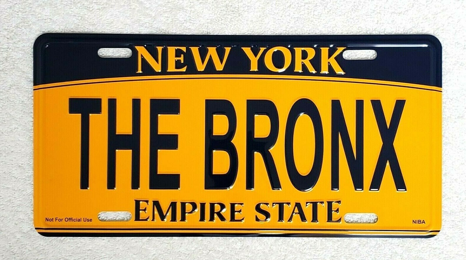 “THE BRONX” New York License Plate Official Size Embossed Souvenir Travel Gift