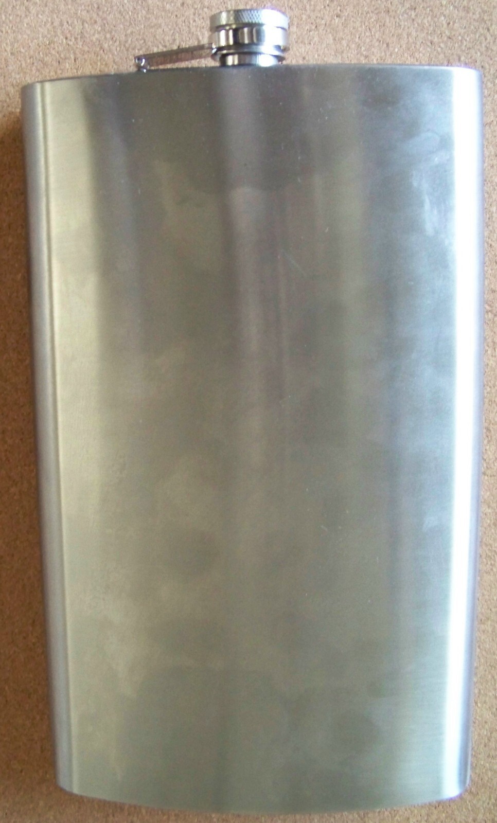 Las Vegas stainless steel flask large 64 oz with carry case & shoulder strap