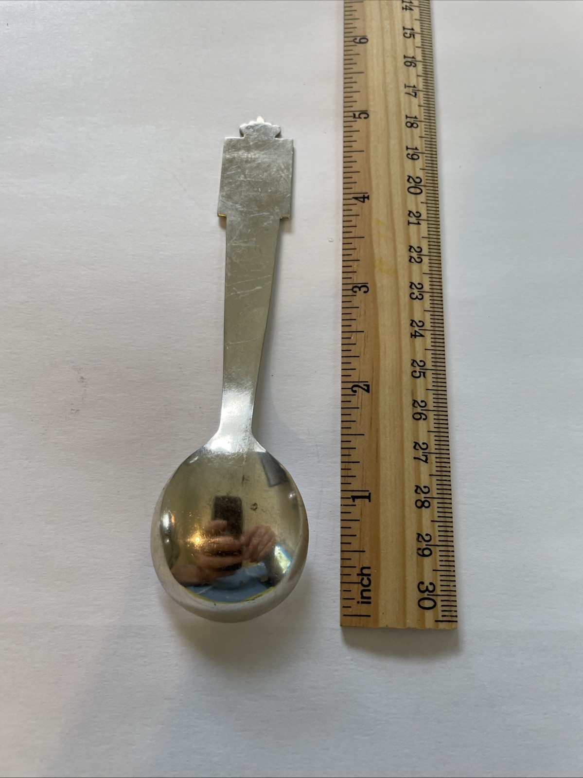 King Christian 75 Years 1870-1945 Denmark Vintage Souvenir Spoon Collectible