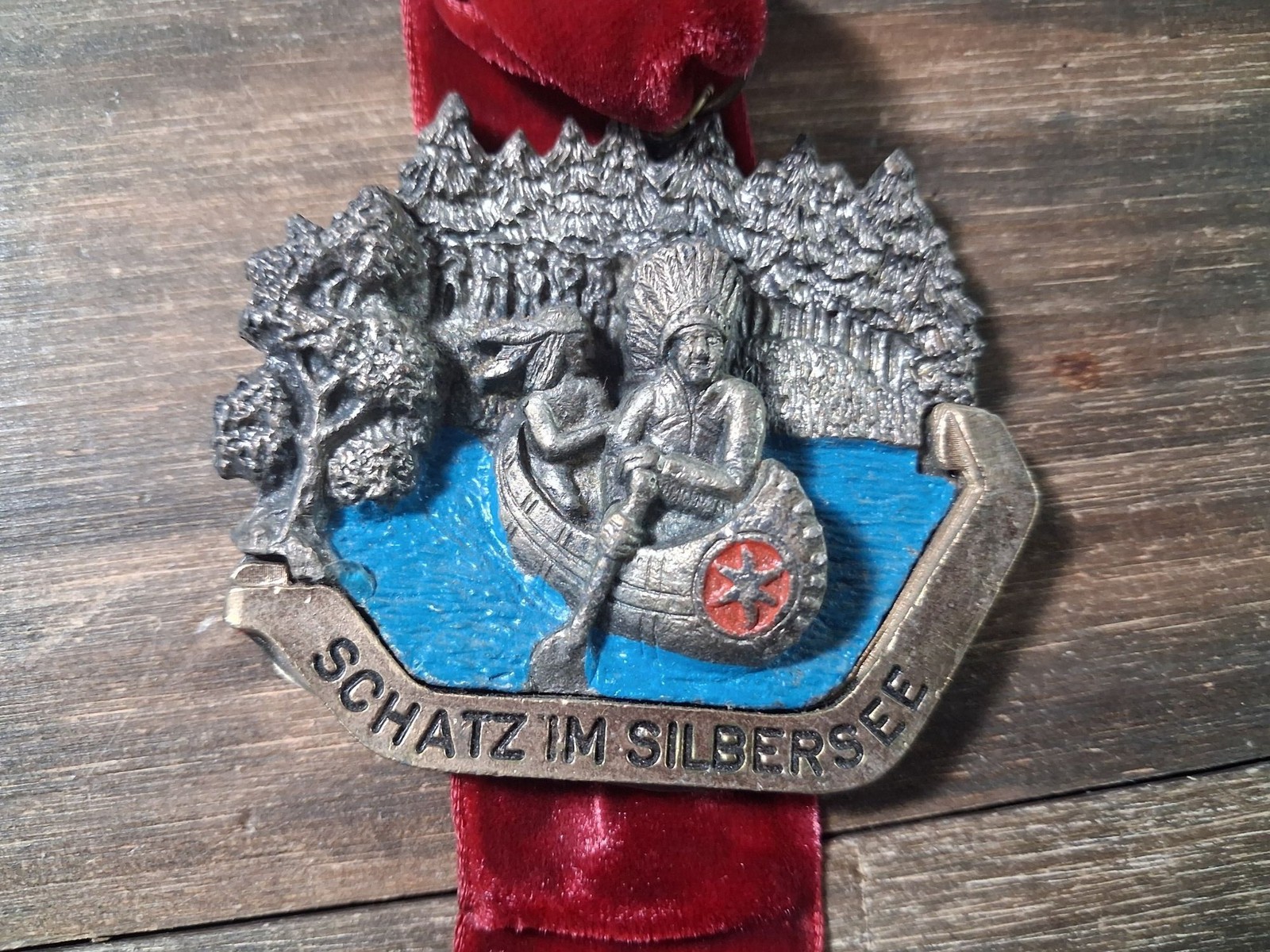 1970’s German Medal Volksmarsch Hiking Schatz Silbersee Treasure Silver Lake