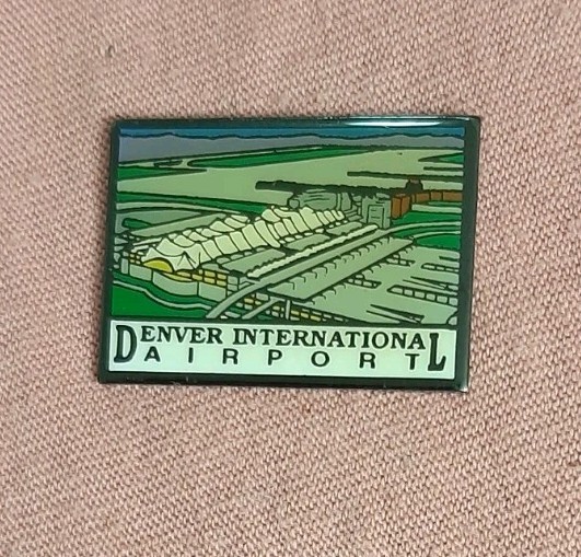Denver International Airport Colorado Travel Souvenir Lapel Pin