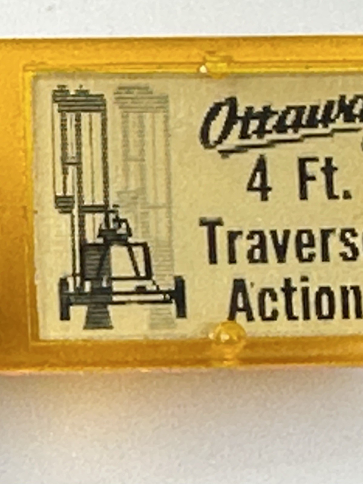 Ottawa Hydra Hammer Ottawa Steel Co. Kansas Lenticular 2 Sided Old Keychain Rare